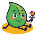 Illustration nature - Feuille et fleur symbole d'écologie